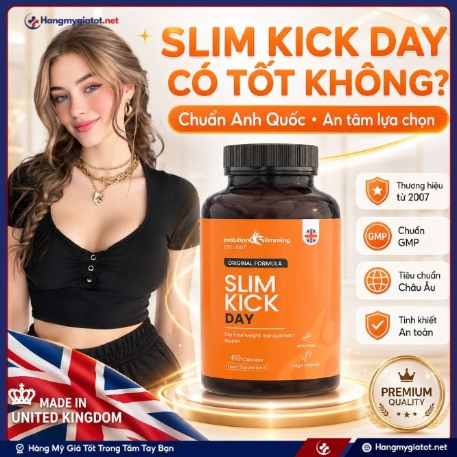 Viên uống giảm cân cao cấp Slim Kick Day có tốt không?
