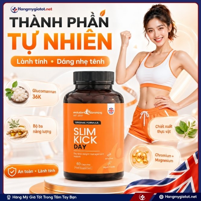 Thành phần tự nhiên của viên giảm cân cao cấp Slim Kick Day