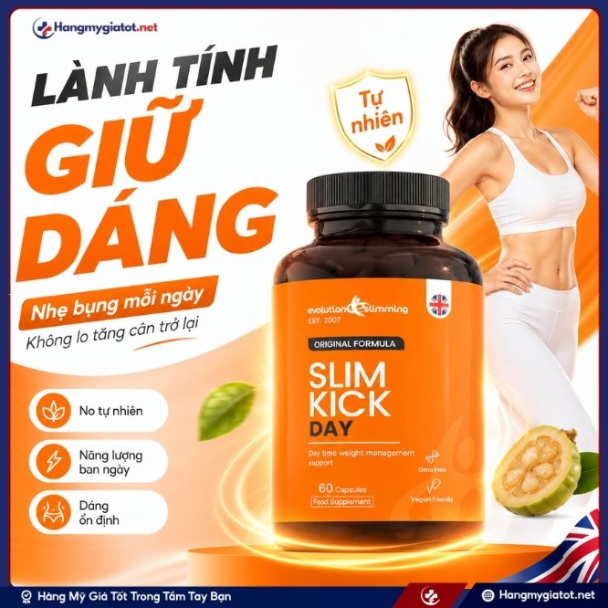 Thành phần tự nhiên của viên giảm cân cao cấp Slim Kick Day