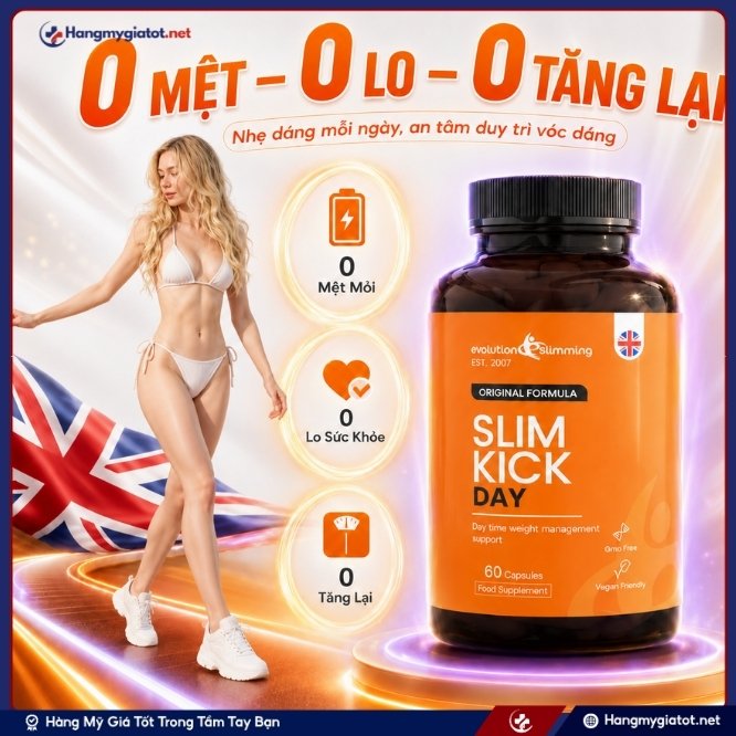 Tác dụng của viên giảm cân cao cấp Slim Kick Day