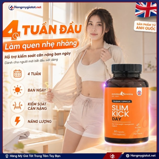 Cách sử dụng viên giảm cân Slim Kick Day