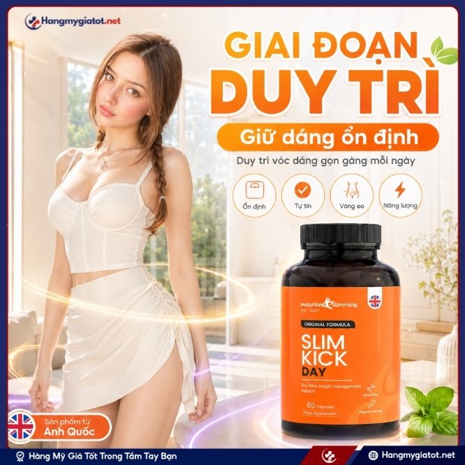 Cách sử dụng viên giảm cân Slim Kick Day
