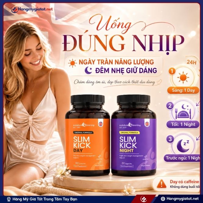 Lộ trình sử dụng bộ đôi Slim Kick Day & Slim Kick Night hiệu quả nhất