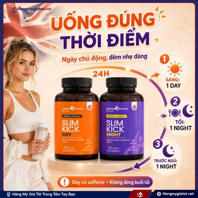 Lộ trình sử dụng bộ đôi Slim Kick Day & Slim Kick Night hiệu quả nhất