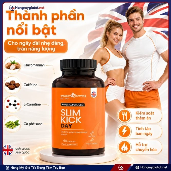 Hệ thành phần ưu việt tạo nên sức mạnh chuyển hóa của Slim Kick Day