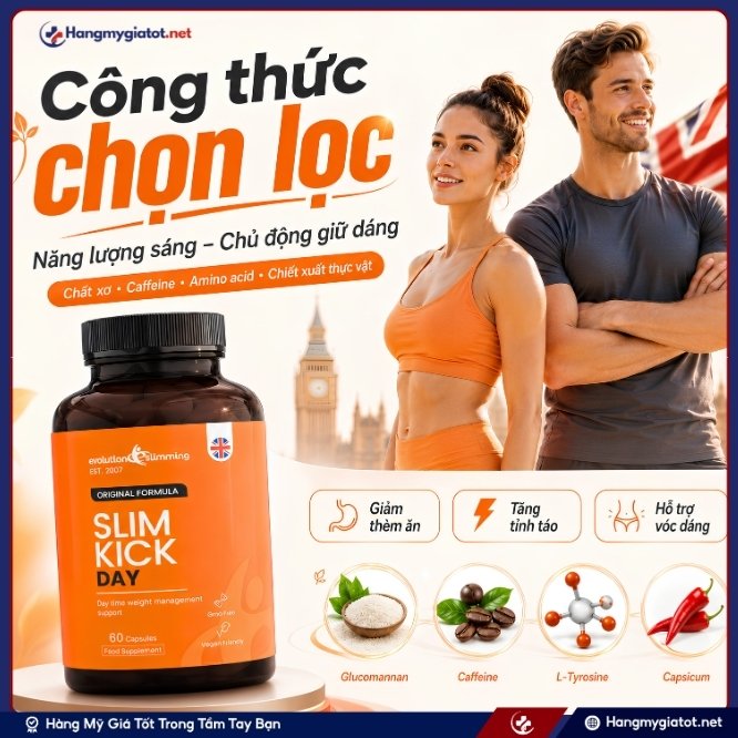 Hệ thành phần ưu việt tạo nên sức mạnh chuyển hóa của Slim Kick Day