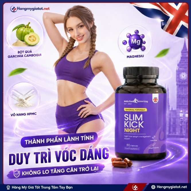 Thành phần tự nhiên của viên giảm cân cao cấp Slim Kick Night