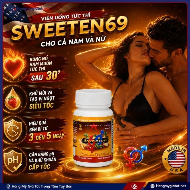 Những công dụng vượt trội của viên uống Sweeten69 15 viên