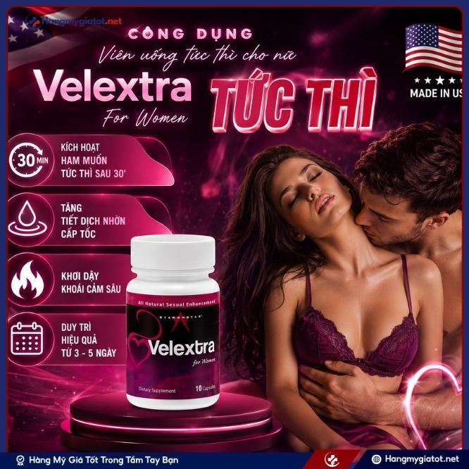 Những công dụng vượt trội của Velextra For Women 10 viên