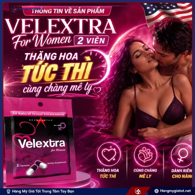 Thông tin về sản phẩm Velextra For Women 2 viên