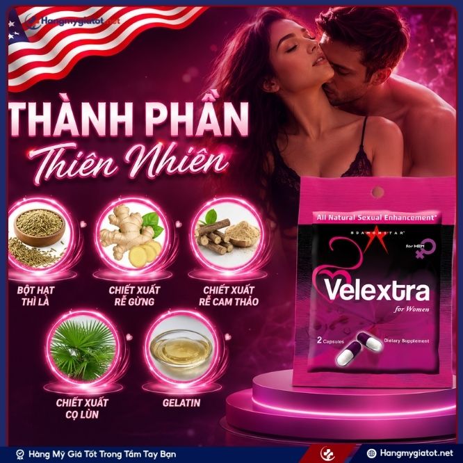 Thành phần của Velextra For Women 2 viên