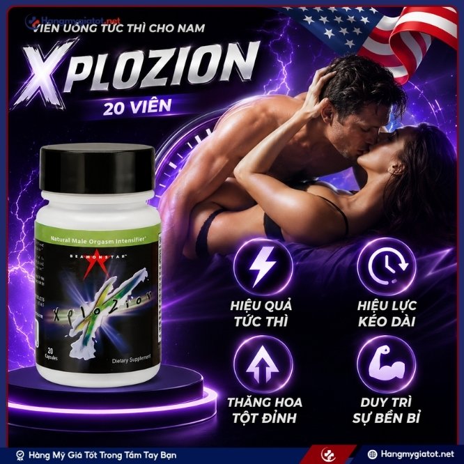 Công dụng của viên uống tức thì Xplozion 20 viên